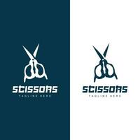 Schere Logo, Schneiden Werkzeuge Vektor, Friseur Rasierer Schere einfach Design, Illustration Vorlage Symbol vektor