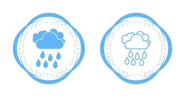 Vektorsymbol für leichten Regen vektor