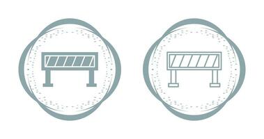 Vektorsymbol für Straßenbarrieren vektor