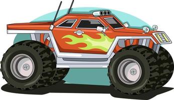 Monster Truck Off Road Illustrationsvektor vektor