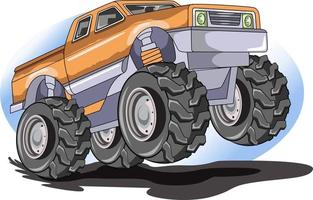 Monster Truck Off Road Illustrationsvektor vektor