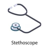 stetoskop för medicinsk vård vektor