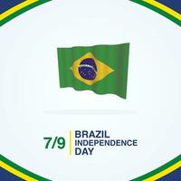 Brasilien firande brasiliansk oberoende karneval festlig söder Amerika flagga bakgrund lycklig vektor