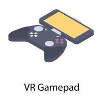 VR-Gamepad-Konzepte vektor