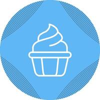 Cupcake-Vektor-Symbol vektor