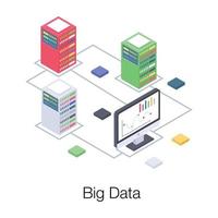 big data-begrepp vektor