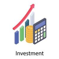 koncept för finansiella diagram vektor