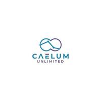 caelum unbegrenzt Logo Design Vektor