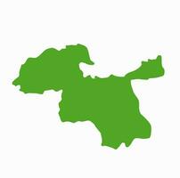 amravati distrikt Karta i grön Färg. amravati är en distrikt av maharashtra. vektor