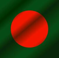 Bangladesch National Flagge Farben Vektor Hintergrund.