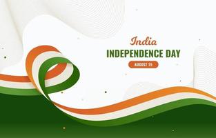 Hintergrund zum Tag der Unabhängigkeit Indiens vektor