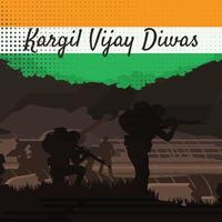 kargil vijay diwas koncept vektor