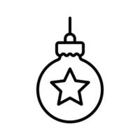 Weihnachten Ball Symbol Vektor Design Vorlage einfach und sauber