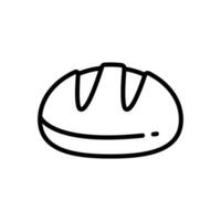 bröd ikon vektor design mall i vit bakgrund