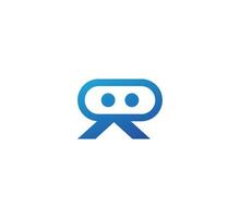 Roboter-Logo-Design vektor