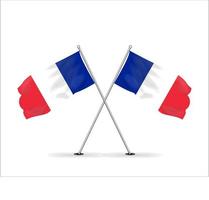 Vektorbild der Nationalflagge von Frankreich vektor