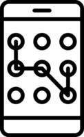 Telefon sperren Vektor Symbol Design