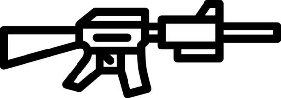 Gewehr-Vektor-Icon-Design vektor