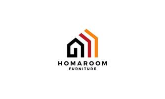 Home-Immobilien-Logo vektor