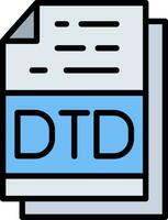 dtd Datei Format Vektor Symbol Design