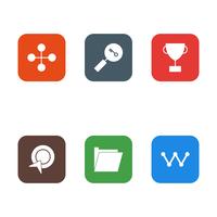 Satz von Vector SEO Search Engine Optimization Icons