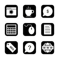 Satz von Vector SEO Search Engine Optimization Icons