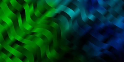 hellblauer, grüner Vektorhintergrund mit Kreisbogen. vektor