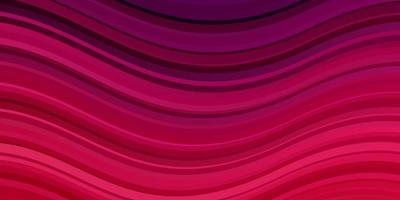 dunkelviolette, rosa Vektorschablone mit Kurven. vektor