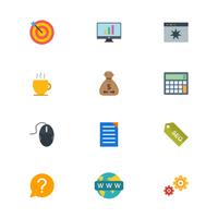 Satz von Vector SEO Search Engine Optimization Icons