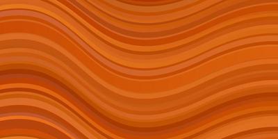 ljus orange vektormall med kurvor. vektor
