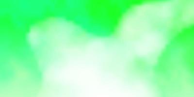 ljusgrönt vektormönster med moln. vektor