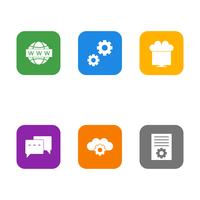 Satz von Vector SEO Search Engine Optimization Icons