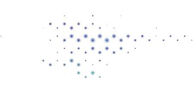 heller mehrfarbiger Vektorhintergrund mit gebogenen Linien. vektor