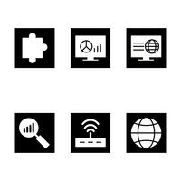 Satz von Vector SEO Search Engine Optimization Icons