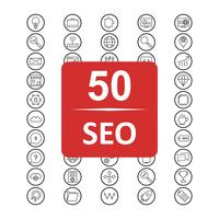 Satz von Vector SEO Search Engine Optimization Icons