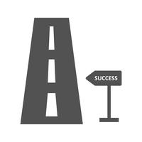 Weg zum Erfolg Vektor Icon