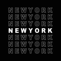 New York City urbane Kleidung Streetwear Typografie Design vektor