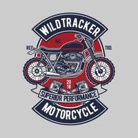 Wild Tracker Vintage Abzeichen Design vektor