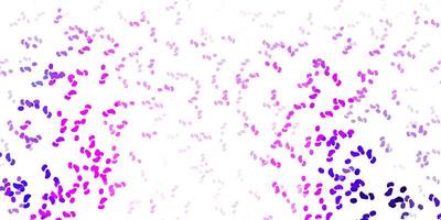 hellviolettes, rosa Vektormuster mit abstrakten Formen. vektor