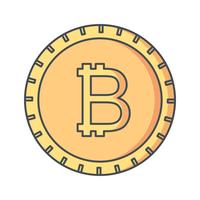 Bitcoin-Vektor-Symbol vektor