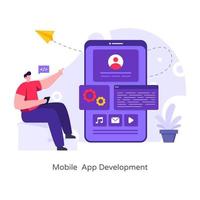 Entwicklung mobiler Apps vektor
