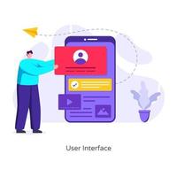 Benutzeroberflächen-App vektor