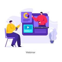 Webinar und Online-Beratung vektor