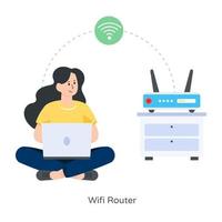 WLAN-Internet-Router vektor