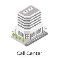 Callcenter-Wolkenkratzer vektor