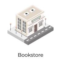 Gebäude der Buchhandlung vektor