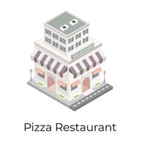 Pizzarestaurant Restaurant vektor