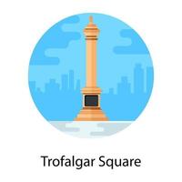 trafalgar torg landmärke vektor