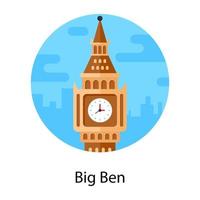 Big Ben-Denkmal vektor
