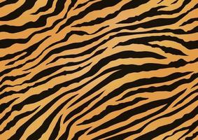Horizontal und vertikal wiederholbare Tigerhaut nahtlose Vektor-Illustration. exotisches Tierhautmuster mit schwarzen Streifen. vektor